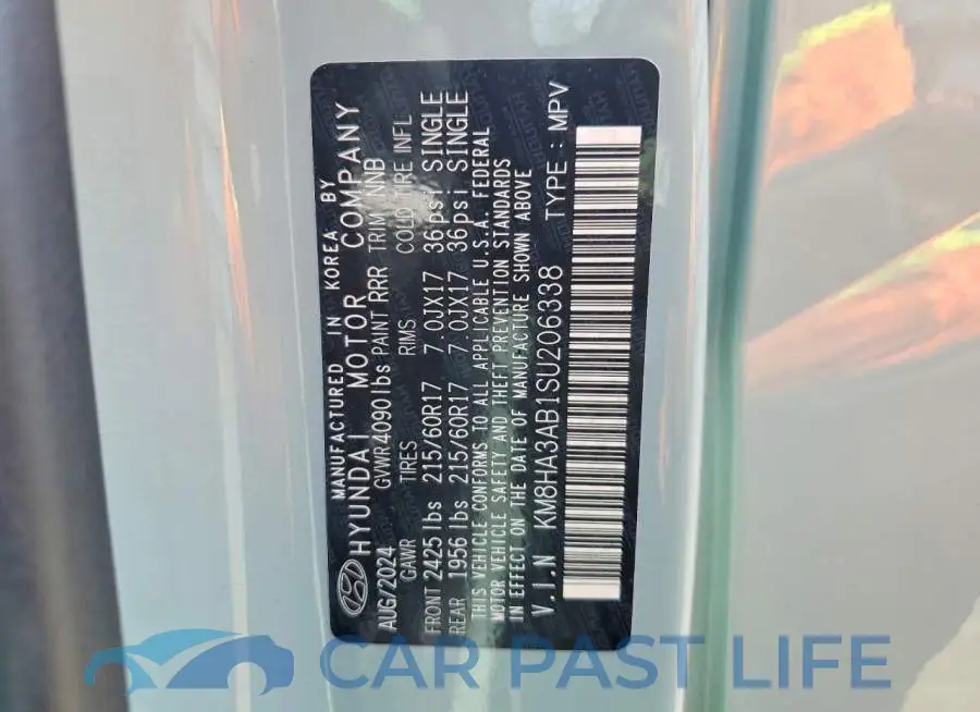 KM8HA3AB1SU206338# 13