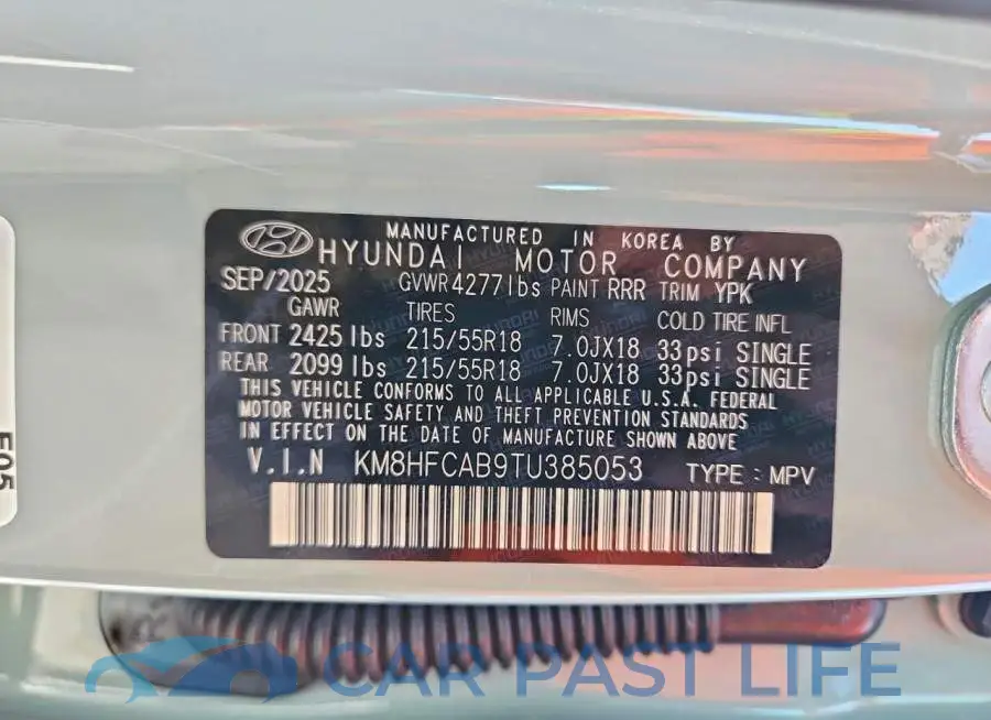 KM8HFCAB9TU385053# 13