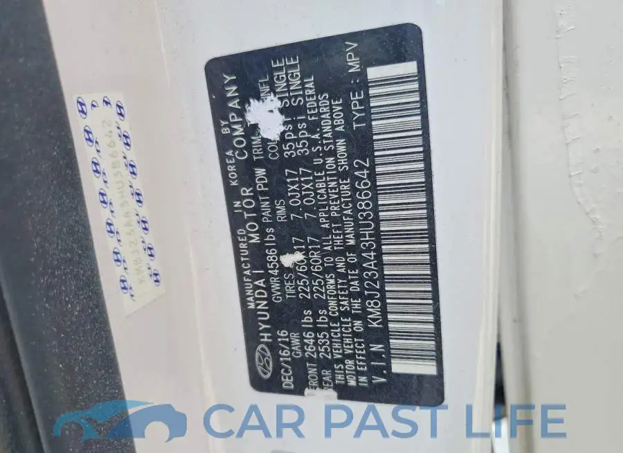 KM8J23A43HU386642# 13