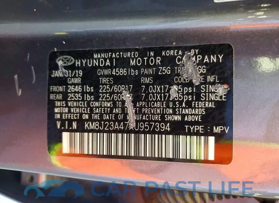 KM8J23A47KU957394# 13