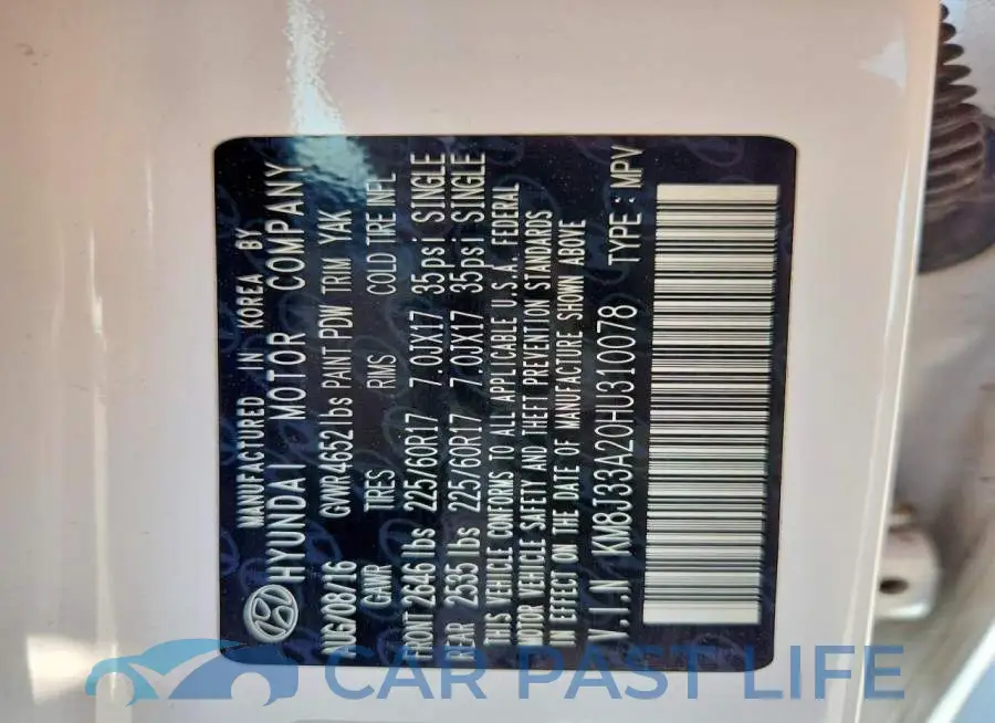 KM8J33A20HU310078# 13