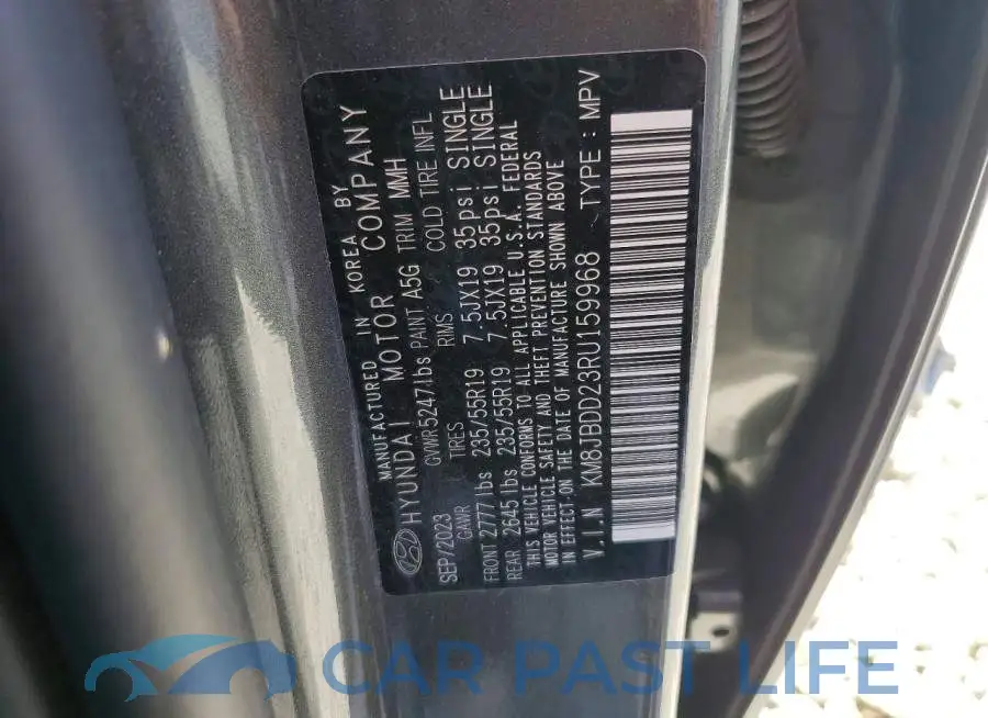KM8JBDD23RU159968# 13