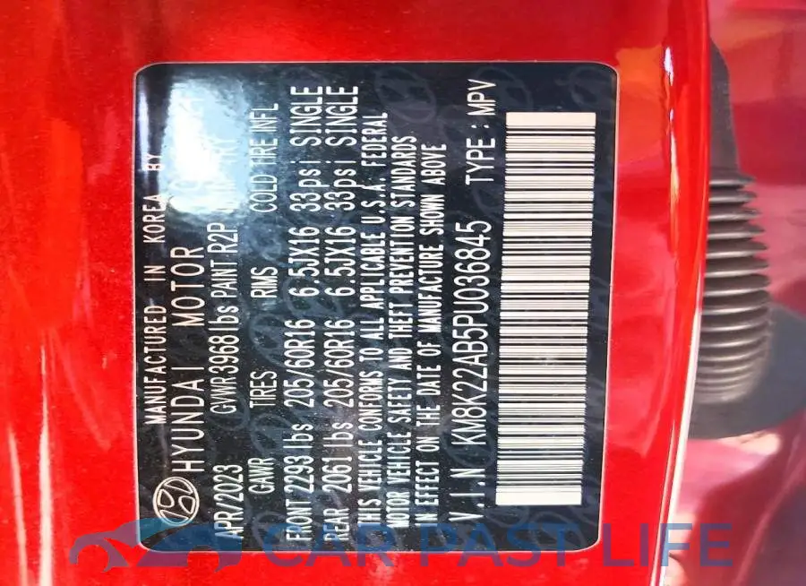 KM8K22AB5PU036845# 13