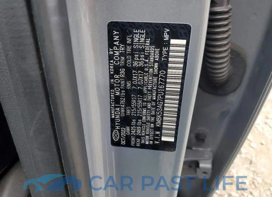 KM8K53AG7PU167770# 12