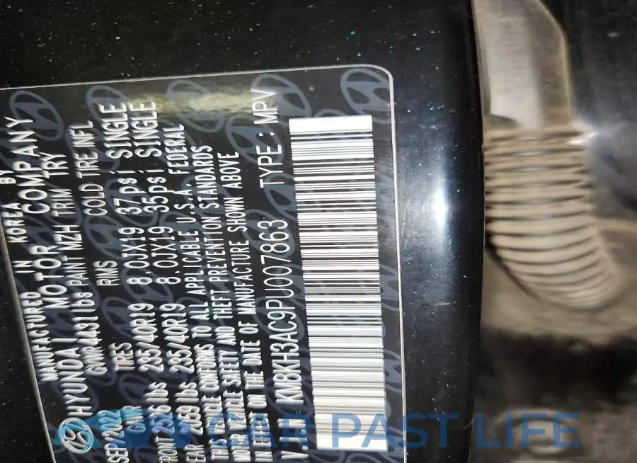 KM8KH3AC9PU007863# 13