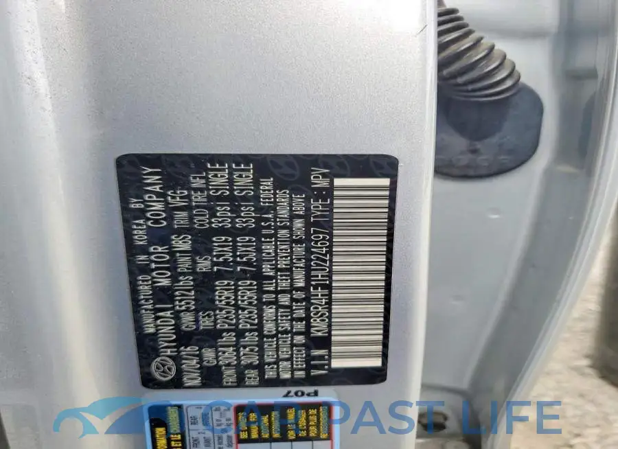 KM8SR4HF1HU224697# 13