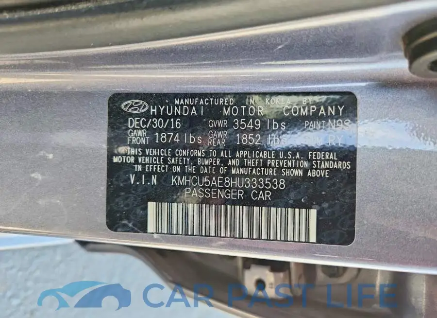KMHCU5AE8HU333538# 13