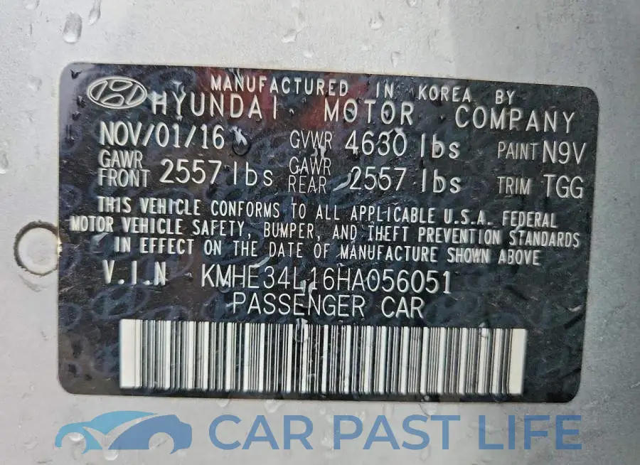 KMHE34L16HA056051# 12