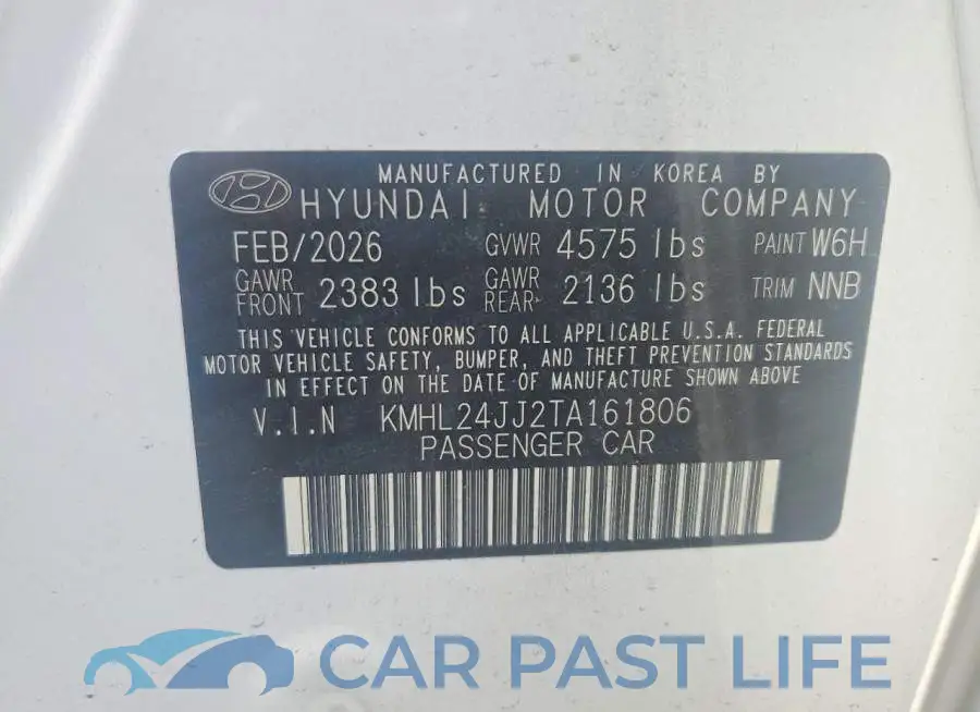 KMHL24JJ2TA161806# 13