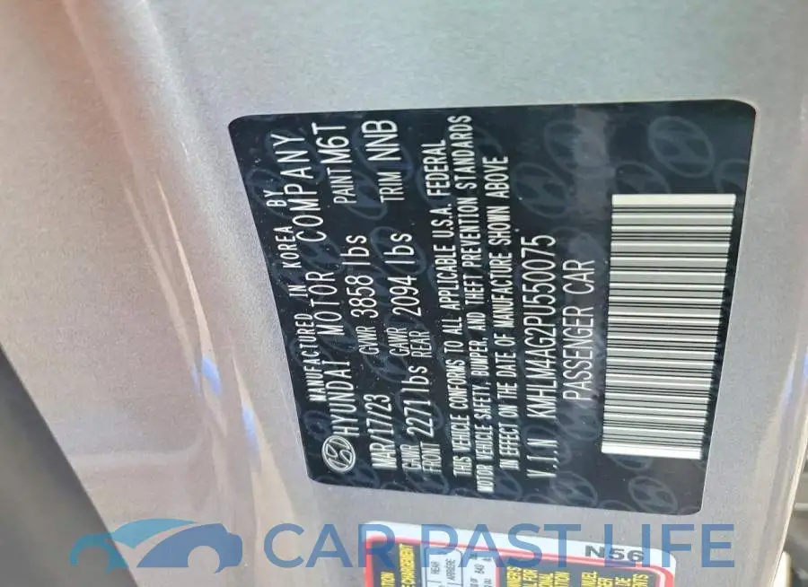 KMHLM4AG2PU550075# 12