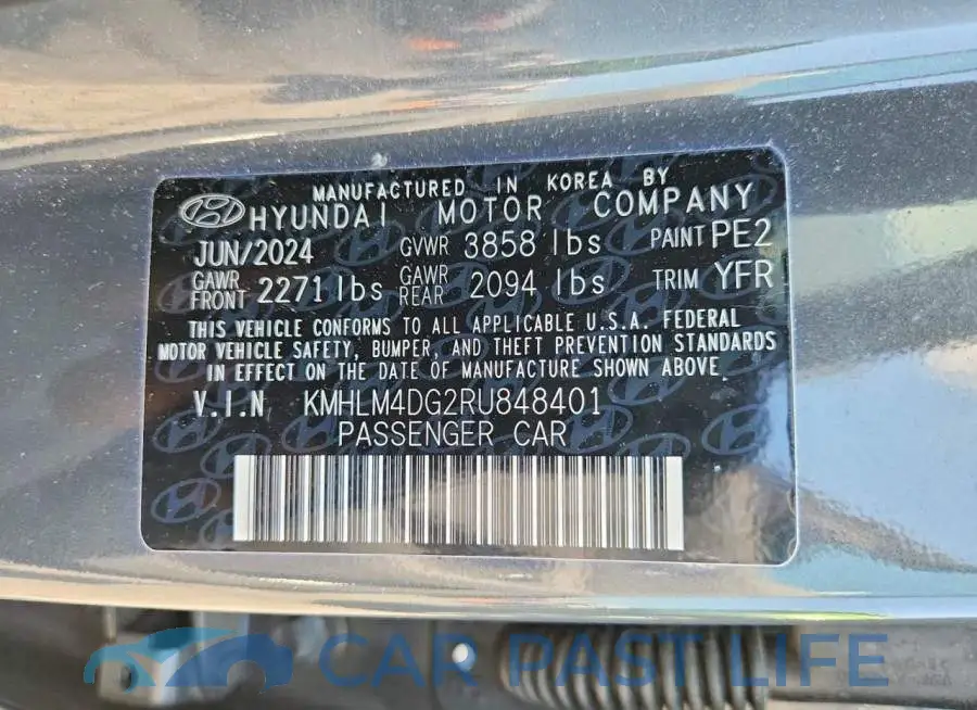 KMHLM4DG2RU848401# 12