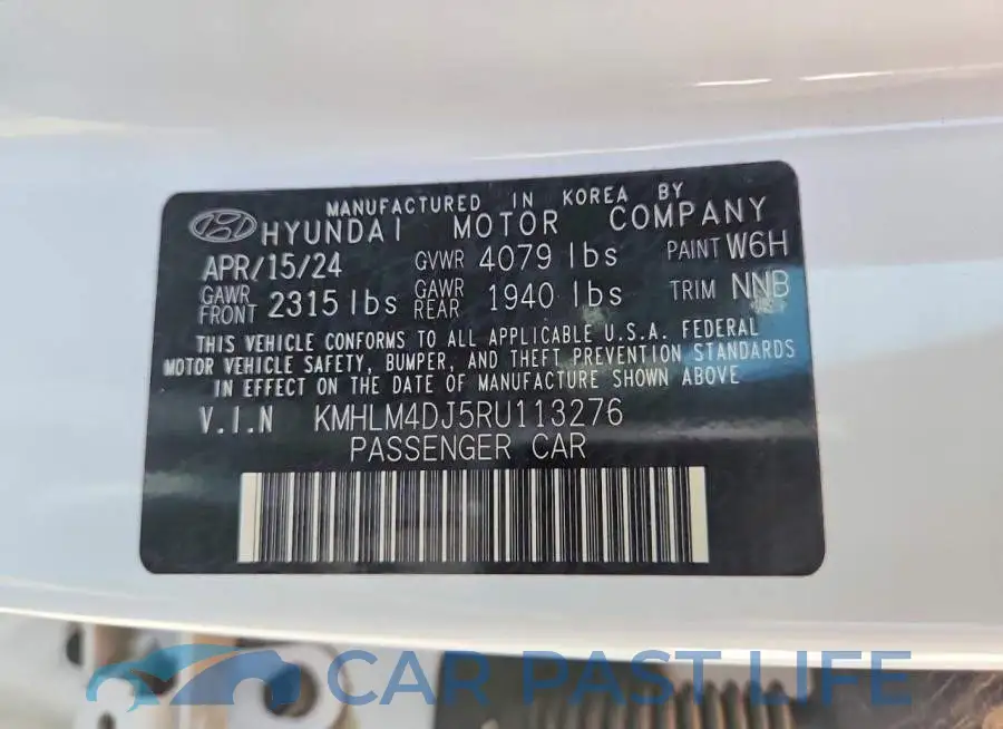KMHLM4DJ5RU113276# 12