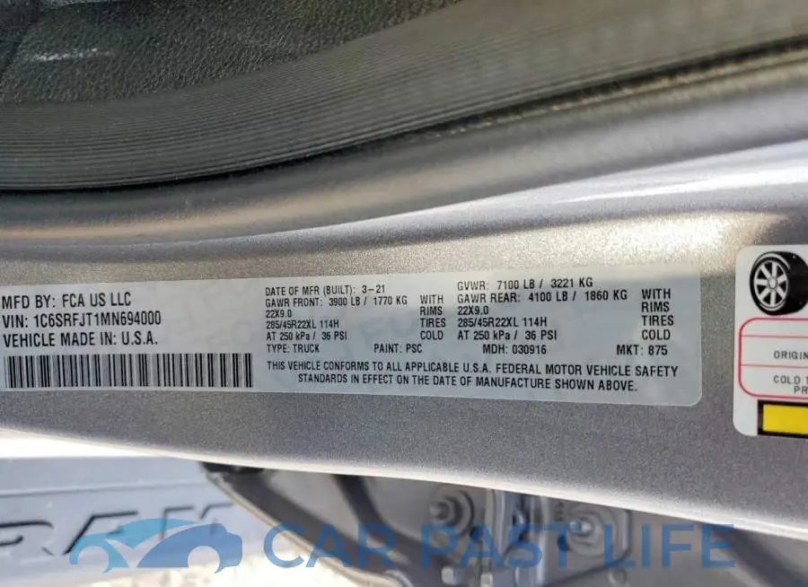 1C6SRFJT1MN694000# 12