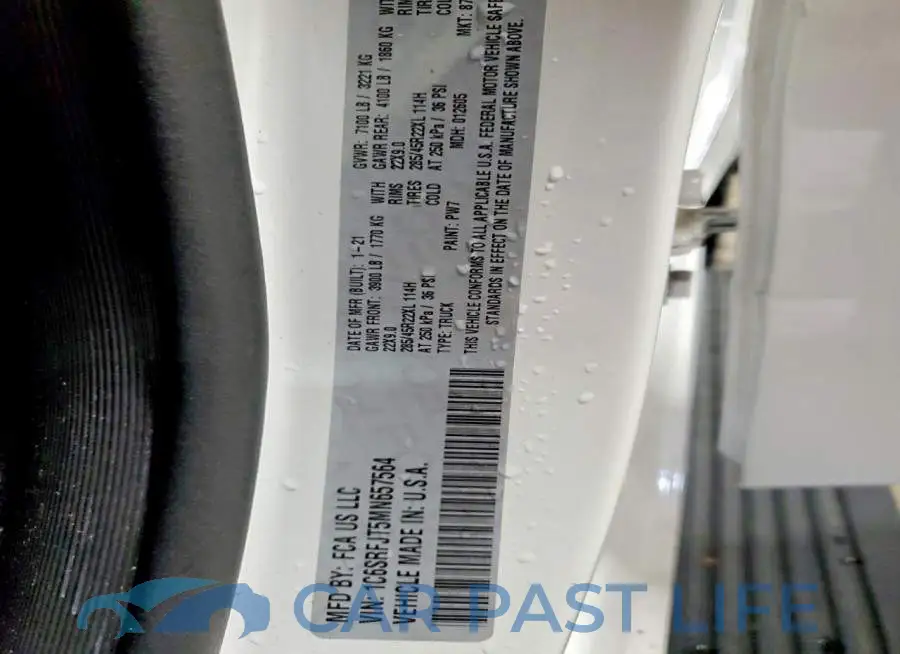 1C6SRFJT5MN657564# 13