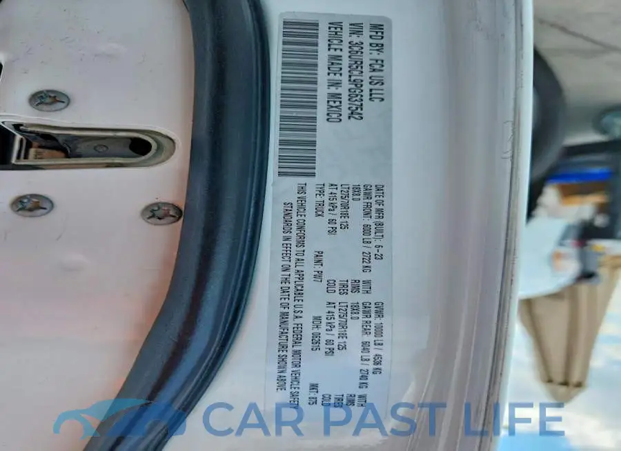 3C6UR5CL9PG637542# 13
