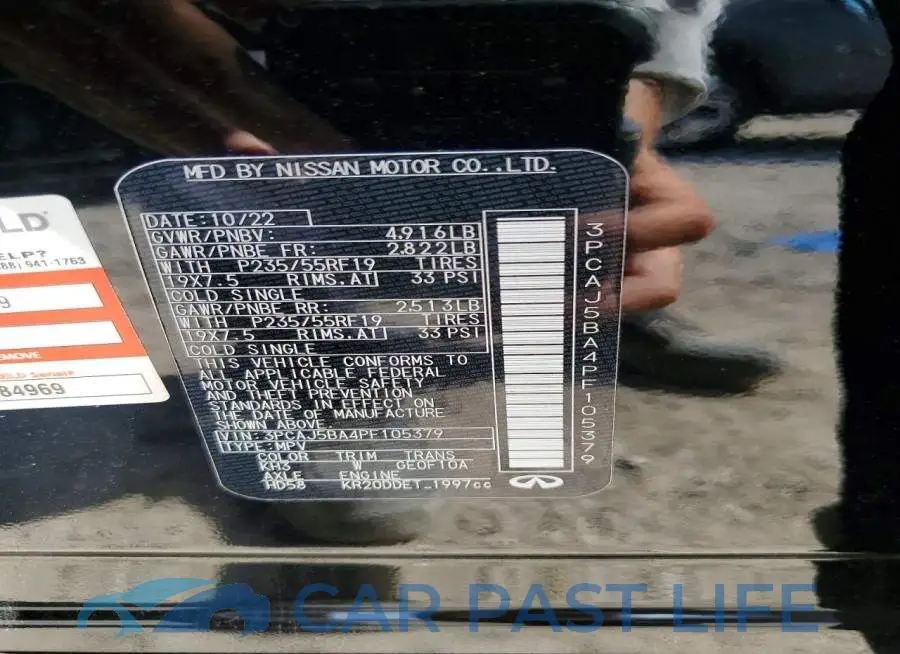 3PCAJ5BA4PF105379# 13