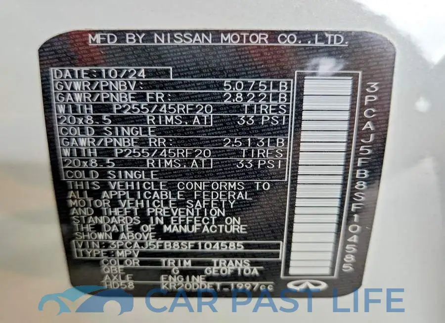 3PCAJ5FB8SF104585# 13