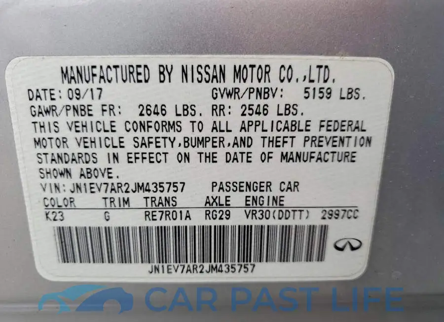 JN1EV7AR2JM435757# 12