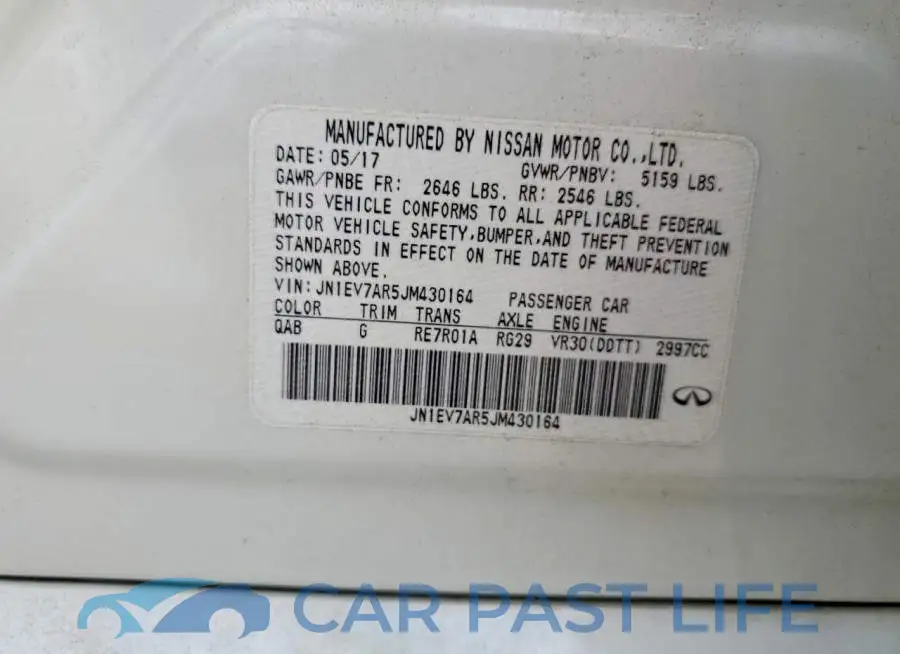 JN1EV7AR5JM430164# 12