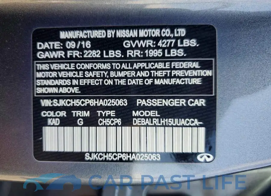 SJKCH5CP6HA025063# 12