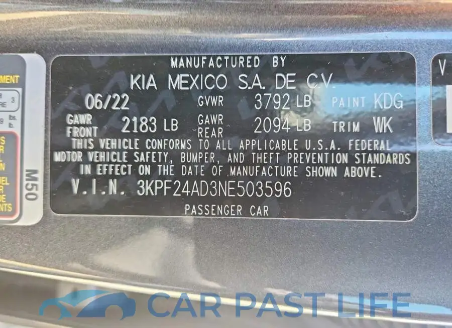 3KPF24AD3NE503596# 12