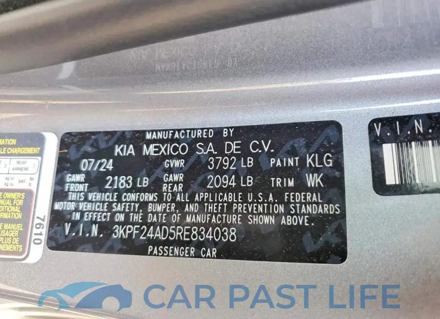 3KPF24AD5RE834038# 12