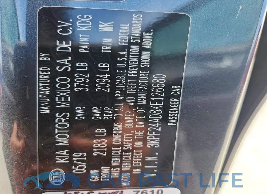3KPF24AD8KE126680# 13