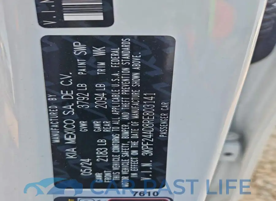 3KPF24AD8RE803141# 12