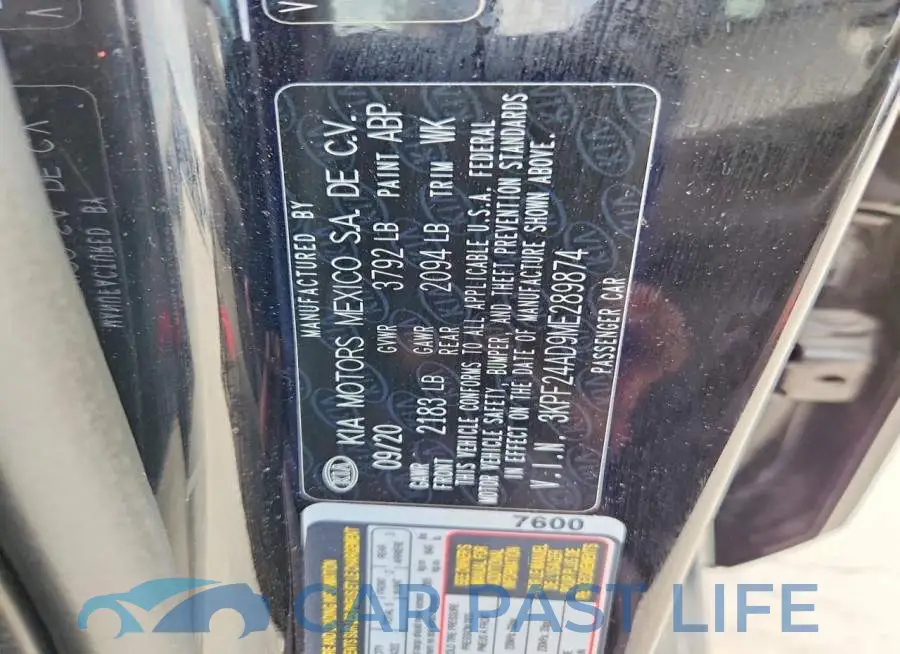 3KPF24AD9ME289874# 13