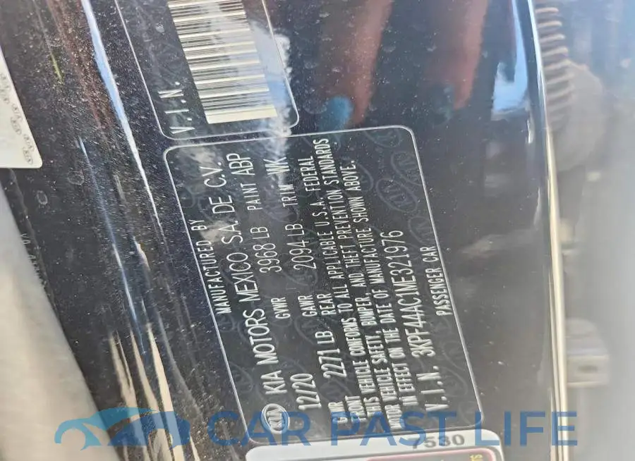 3KPF44AC1ME321976# 12
