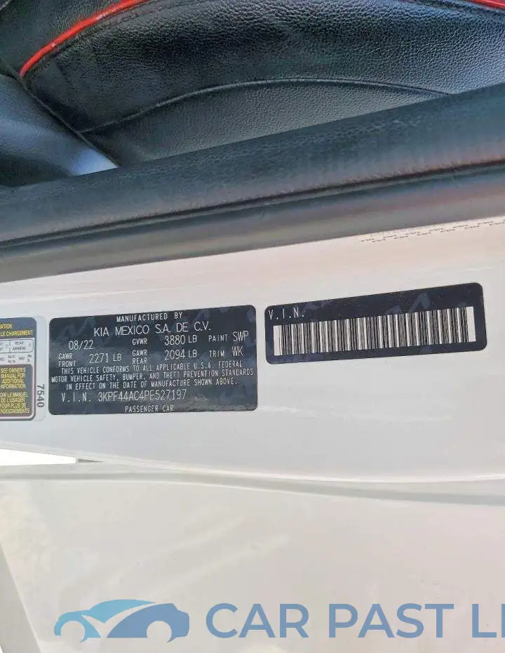 3KPF44AC4PE527197# 12