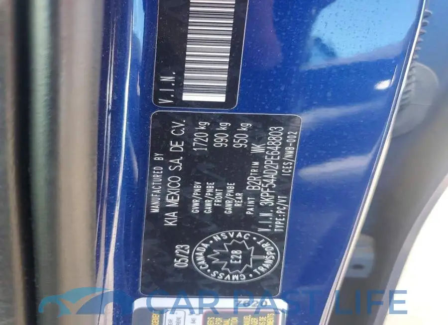 3KPF54AD2PE648803# 13