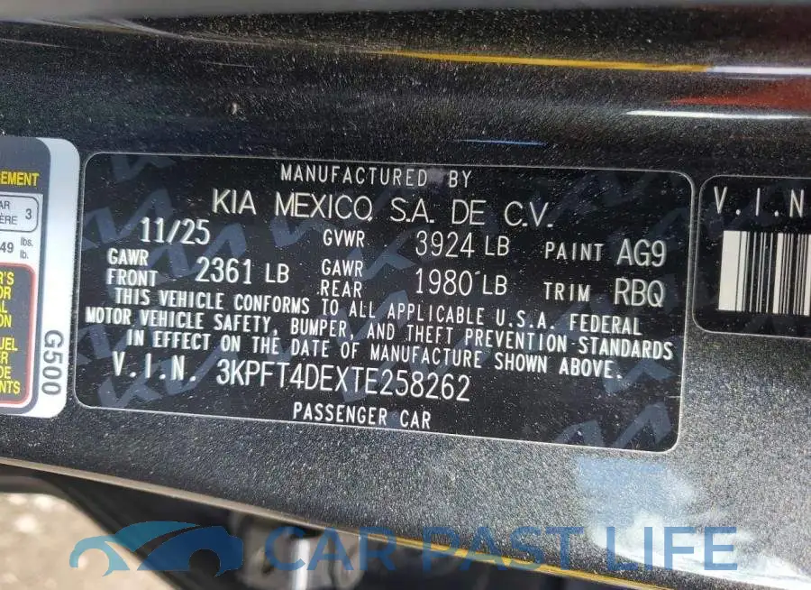 3KPFT4DEXTE258262# 12