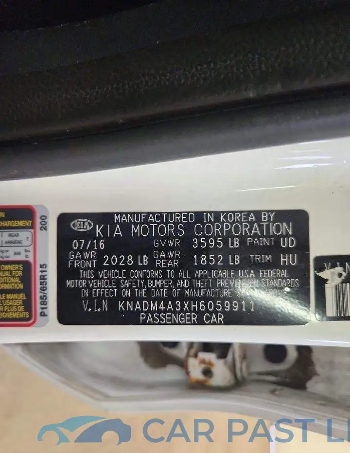KNADM4A3XH6059911# 12