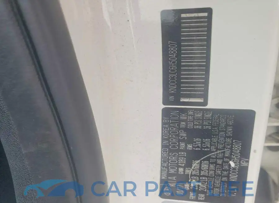 KNDCC3LC6H5048807# 14