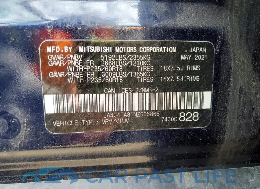 JA4J4TA81NZ605866# 14