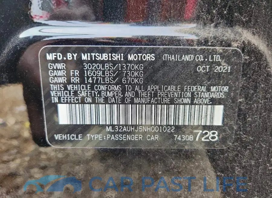 ML32AUHJ5NH001022# 12