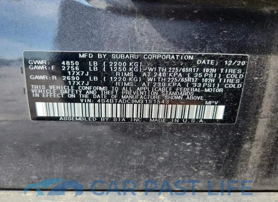 4S4BTADC9M3151543# 13