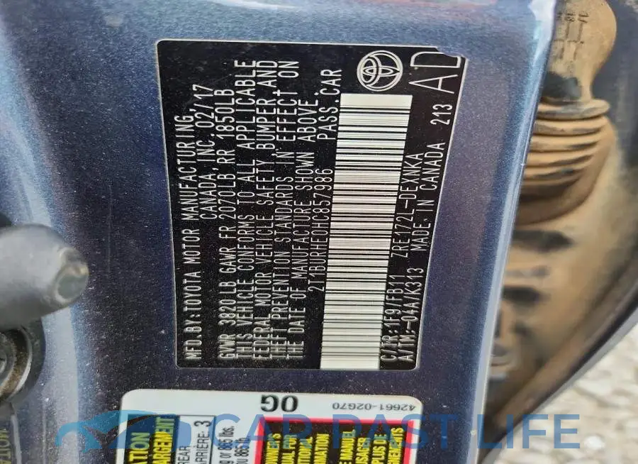 2T1BURHE0HC857986# 12
