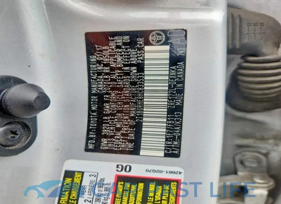 2T1BURHE8HC833533# 13