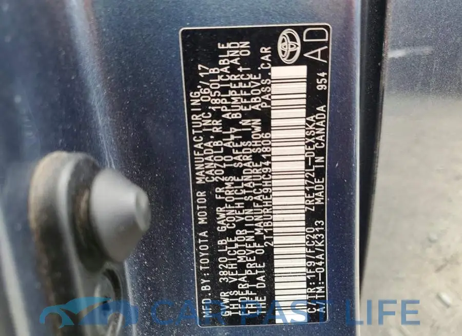 2T1BURHE9HC941806# 12