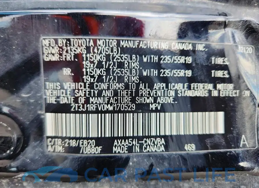 2T3J1RFV0MW170529# 14