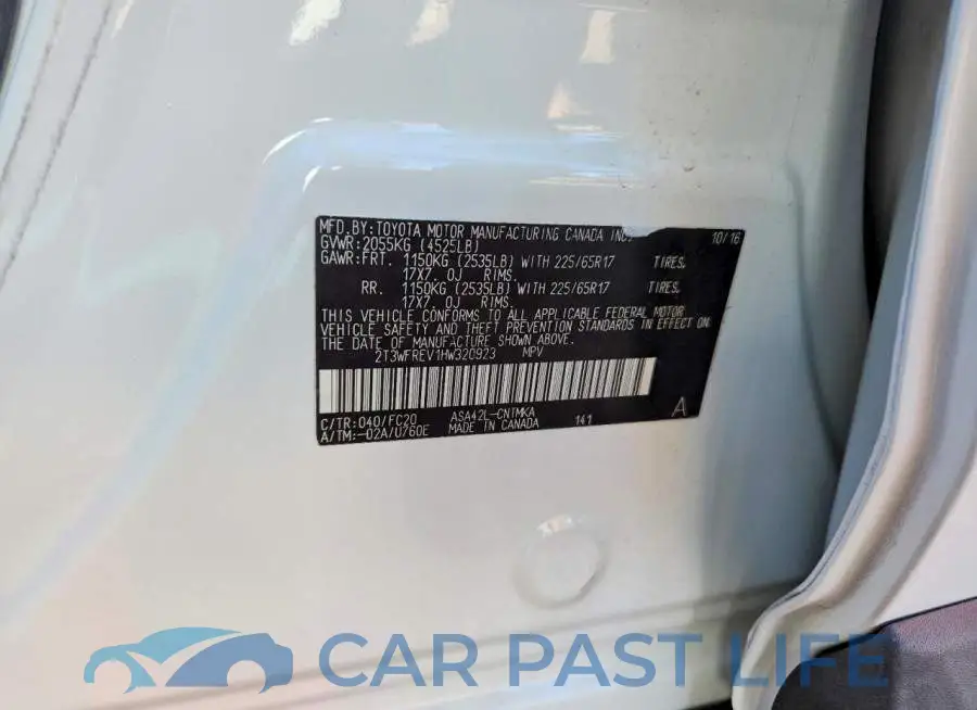 2T3WFREV1HW320923# 13