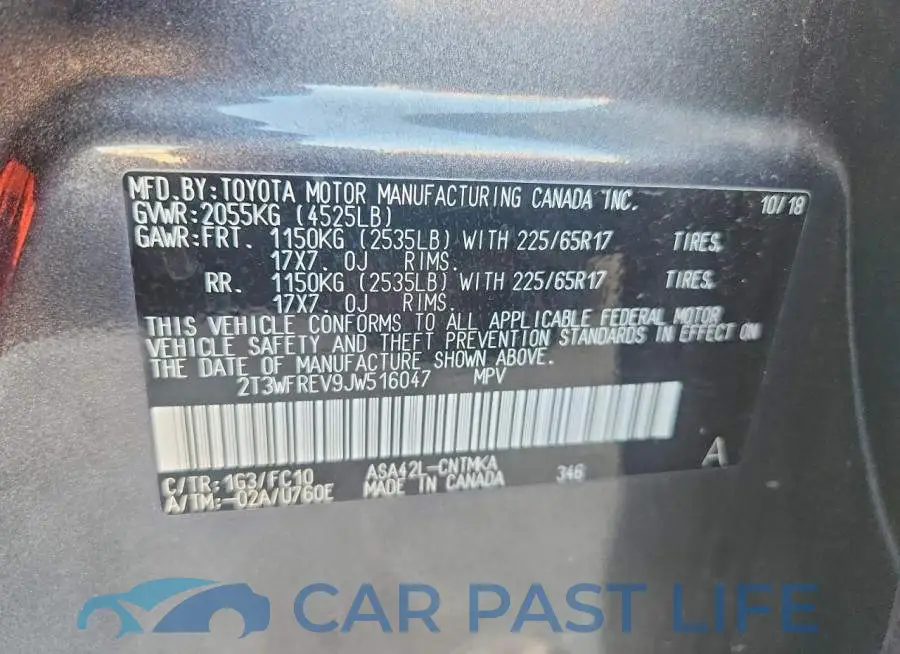2T3WFREV9JW516047# 13