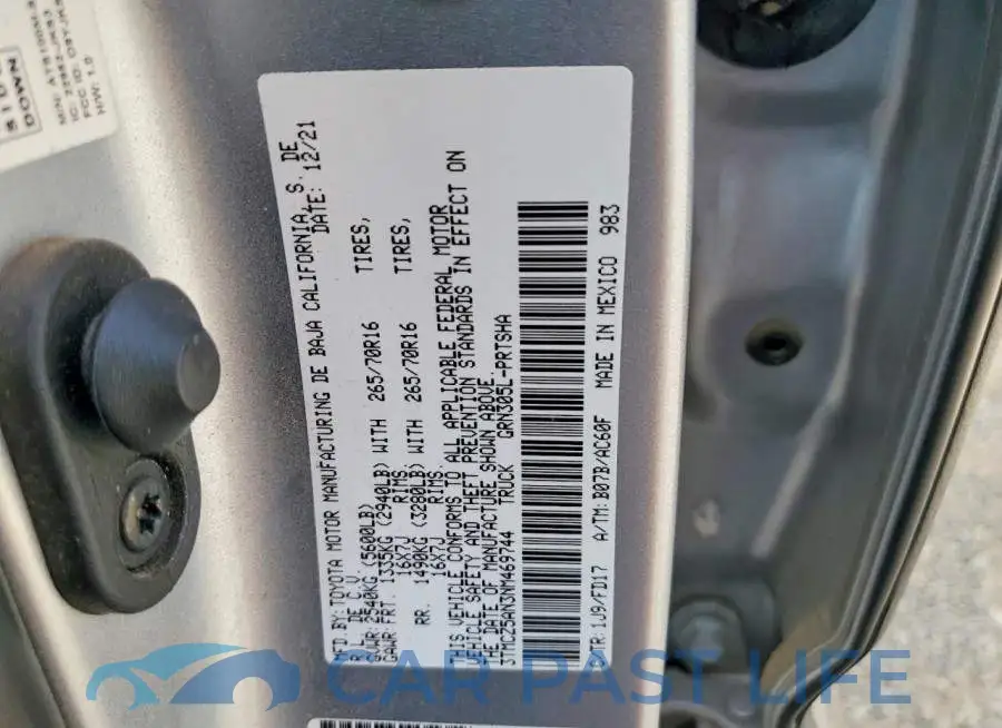 3TMCZ5AN3NM469744# 12