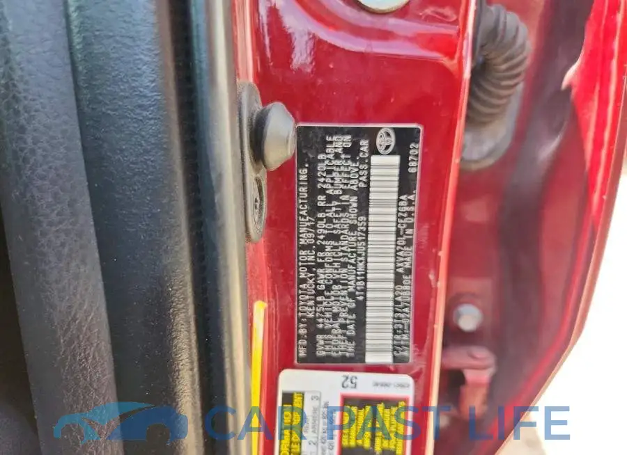4T1B11HKXJU517359# 12