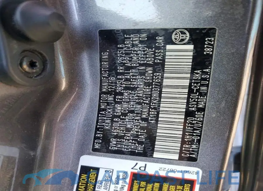 4T1BF1FK2HU377659# 12