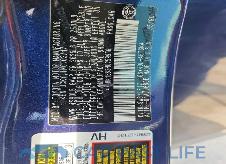 4T1BK1EB3HU259956# 13