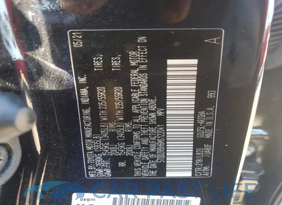 5TDDZRBH6MS122041# 13