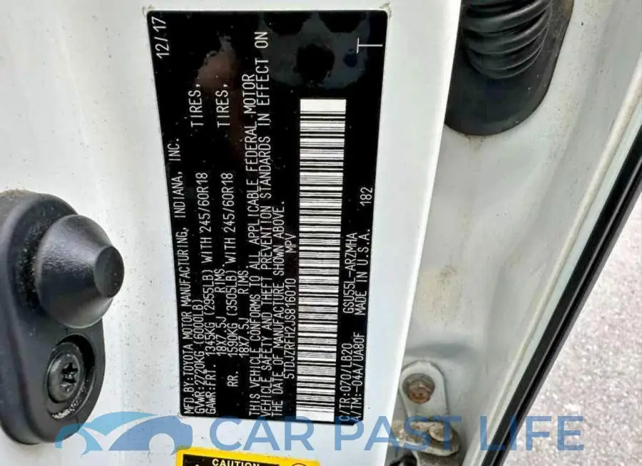 5TDJZRFH2JS816010# 10